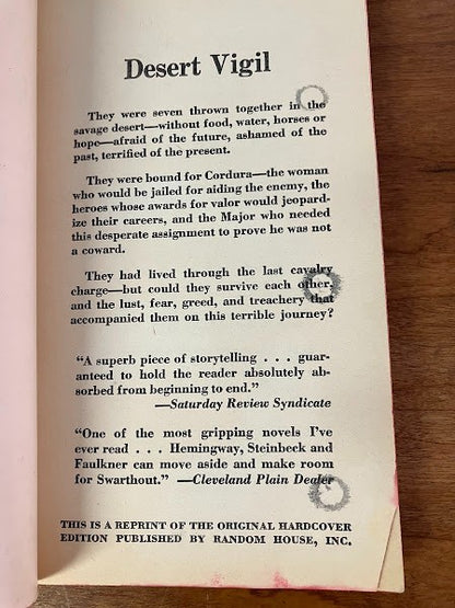 A Signet Book: They Came to Cordura By Glendon Swarthout