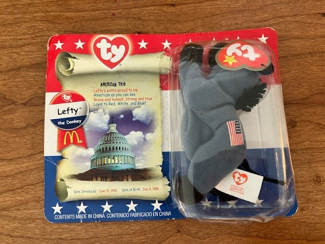 Ty Beanie Baby - Lefty the Donkey