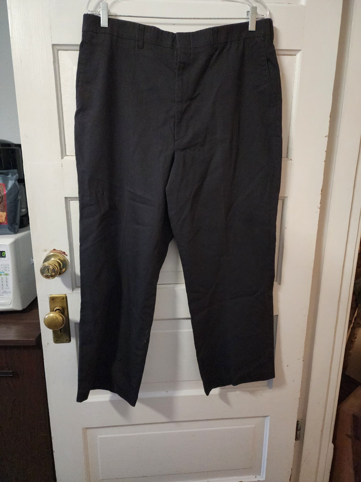 Haggar Men's Premium Flex Dress Pant Black 38 x 26.5