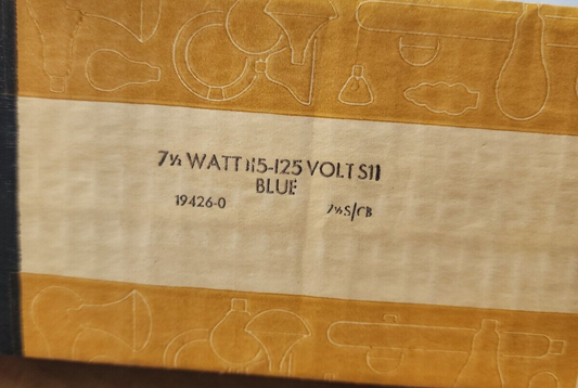 Sylvania S1170-B 15 Watt 120V Candelabra Blue Bulb Lamp 8pk