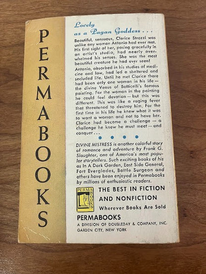 Perma Books - DIVINE MISTRESS by Frank G Slaughter