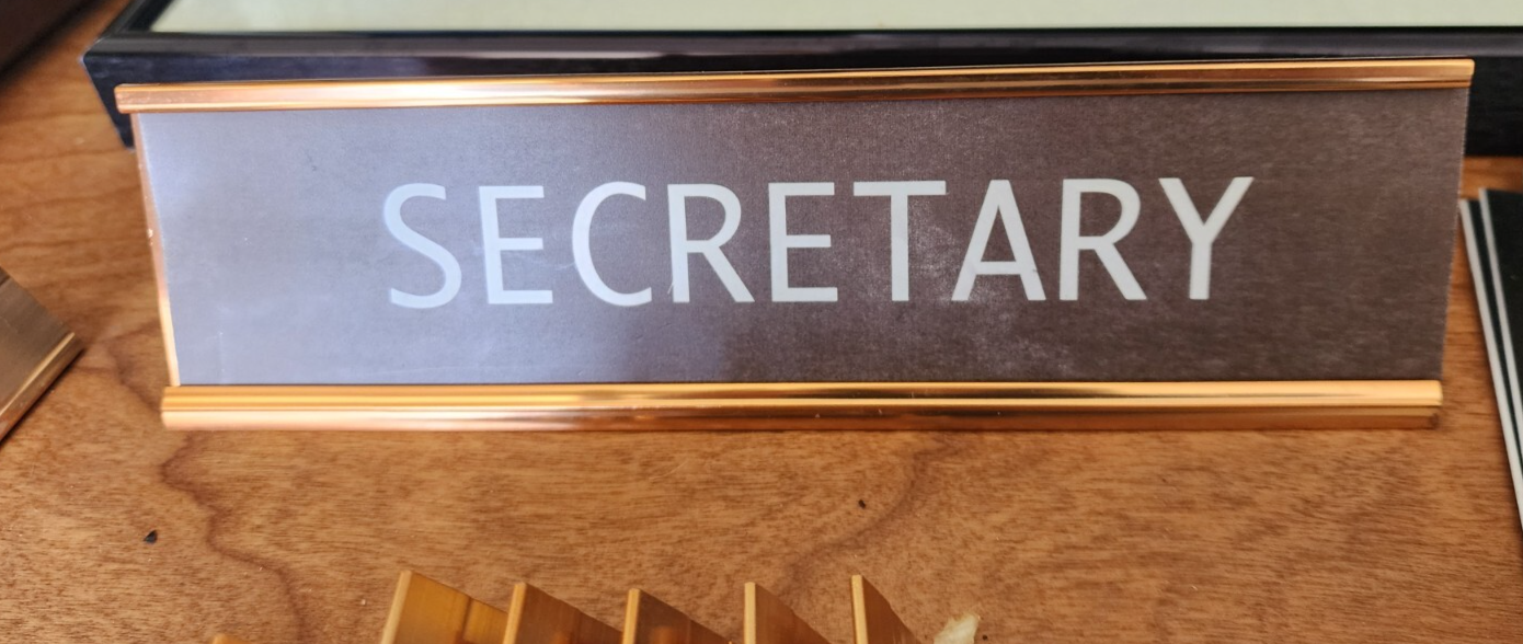 Lot of 7 Office Desk Name Plates