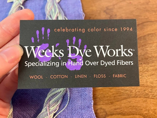Weeks Dye Works - Linen Fabric and (3) Floss