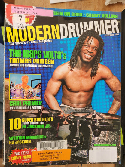 Modern Drummer Magazine Lot Of 12, Jan-Dec 2008 Drumming Magazines