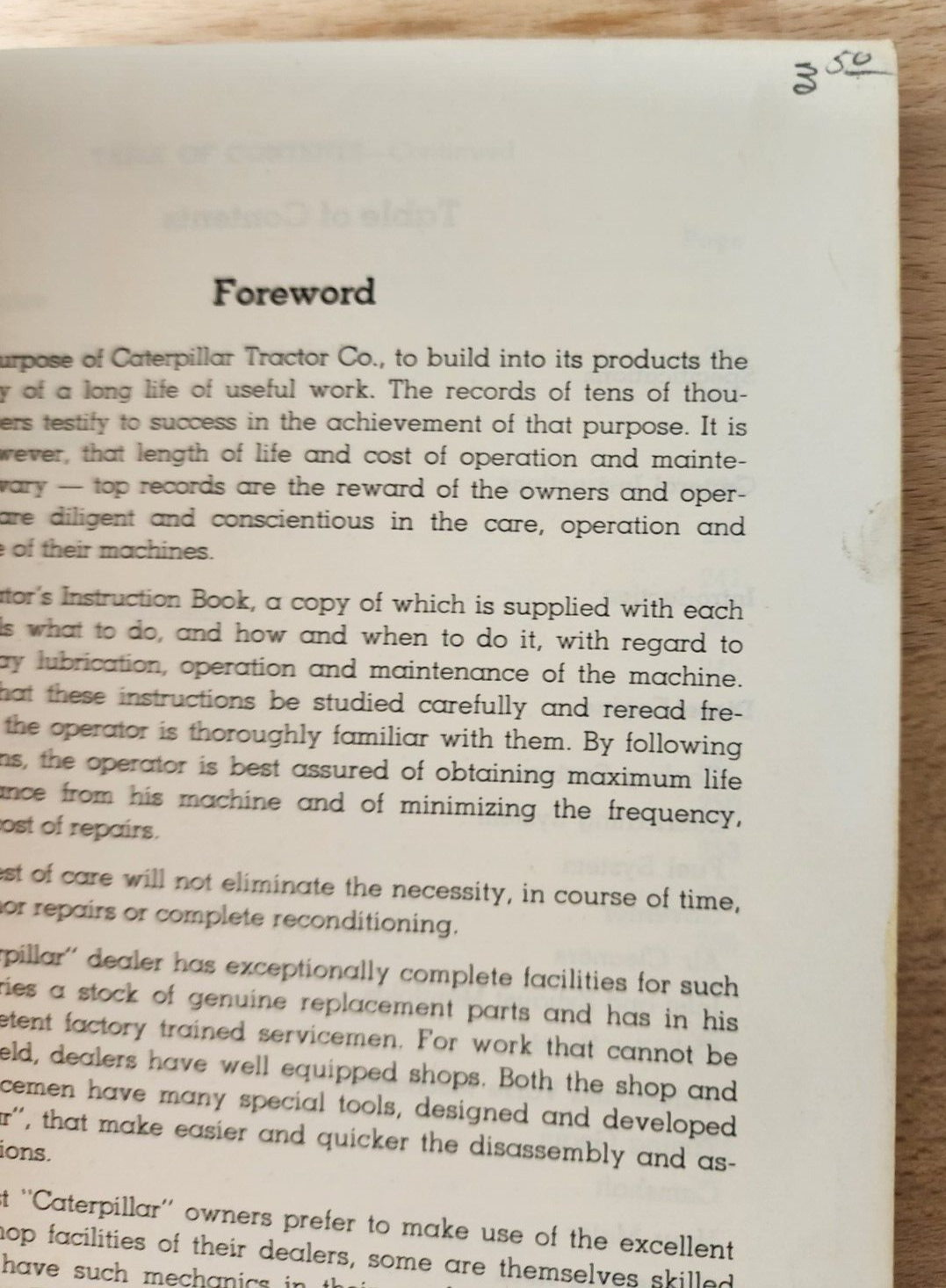 Caterpillar Diesel Engines 5-3/4" Bore 6-Cylinder Serviceman's Book