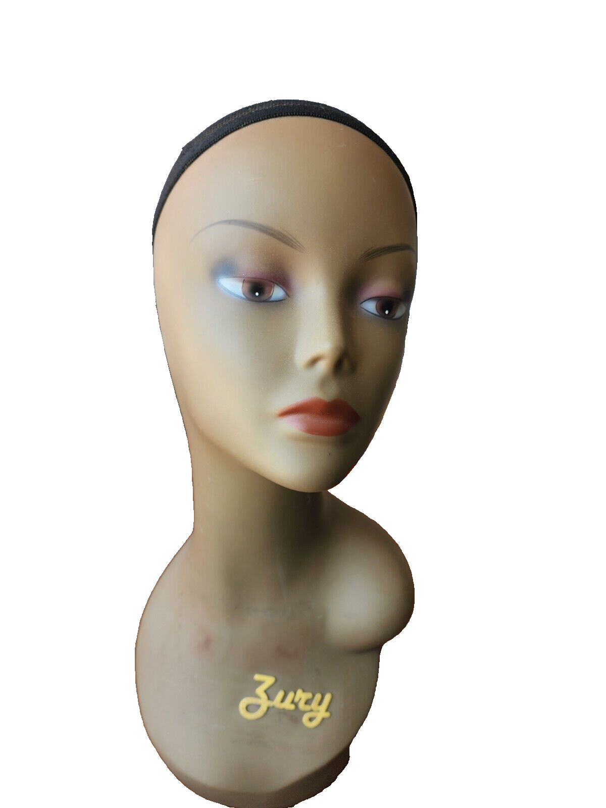VINTAGE HEAD STAND MANNEQUIN BRAND ZURY WIG ART DECO STYLE