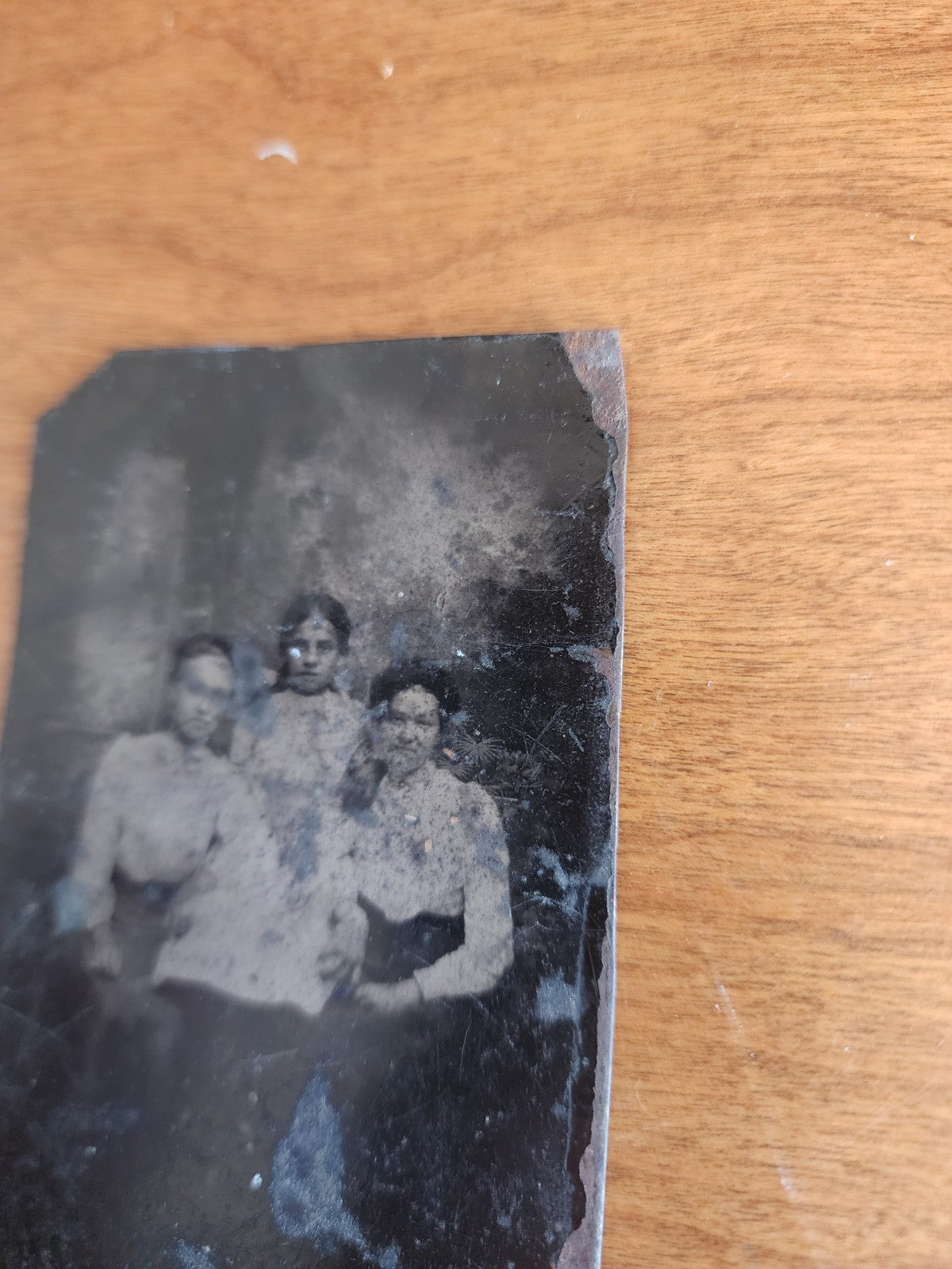 Antique Tintype Photo Family Portrait
