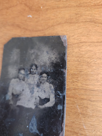 Antique Tintype Photo Family Portrait
