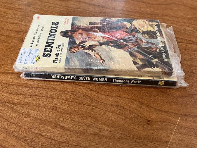 Theodore Pratt Books - Lot of 2 - "Handsome's Seven Women" & "Seminole"