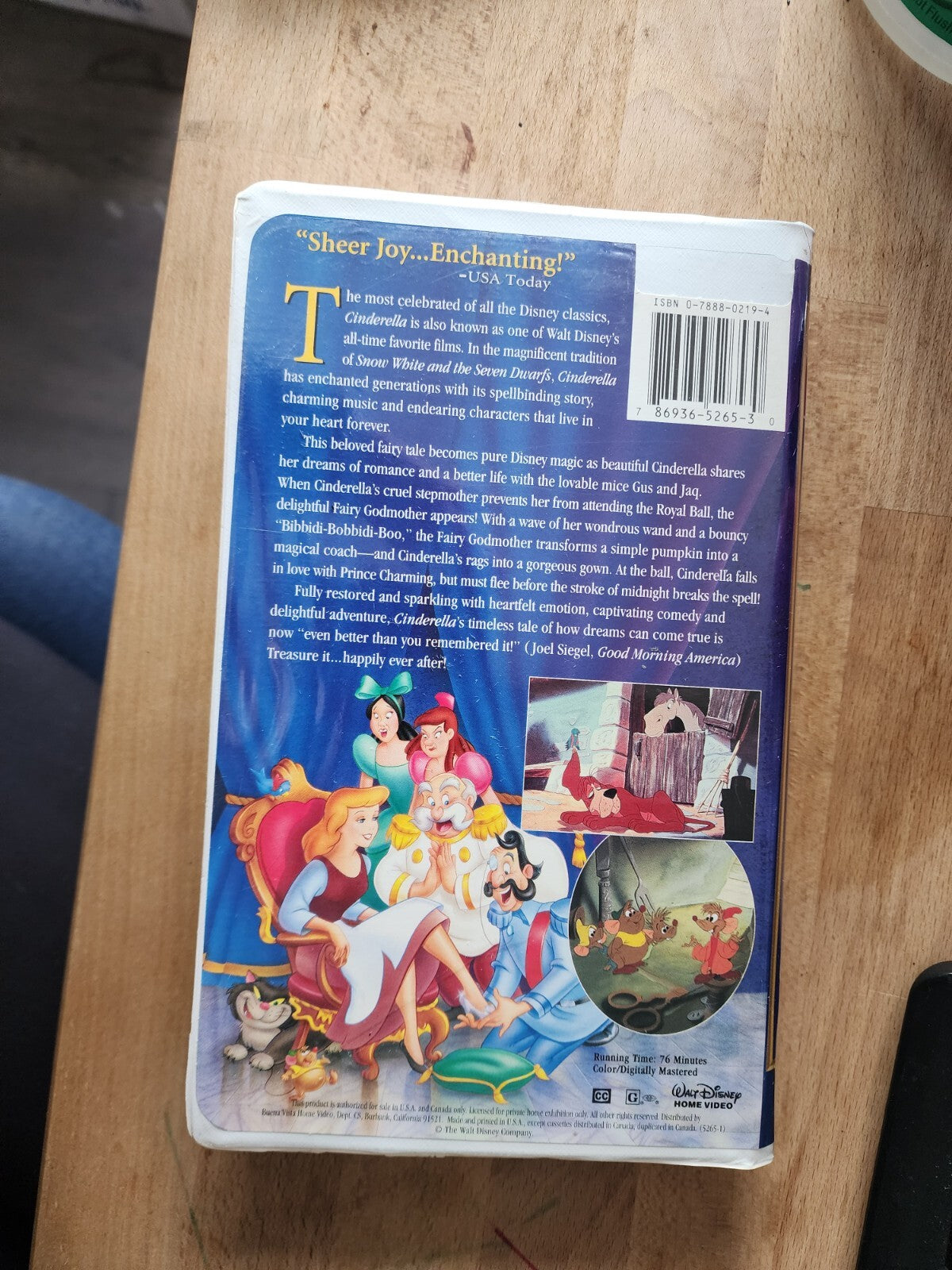 Walt Disney’s Cinderella VHS Tape Limited Edition Case