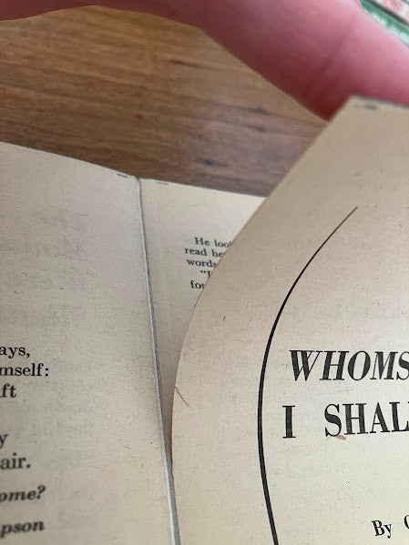 Dell Book - Whomsoever I Shall Kiss by Curt Siodmak