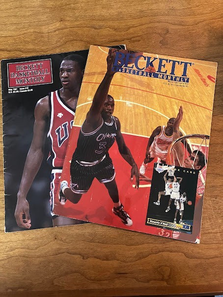 Beckett Basketball Monthly Magazine May 1991 Issue 10 & March 1993 Issue 32