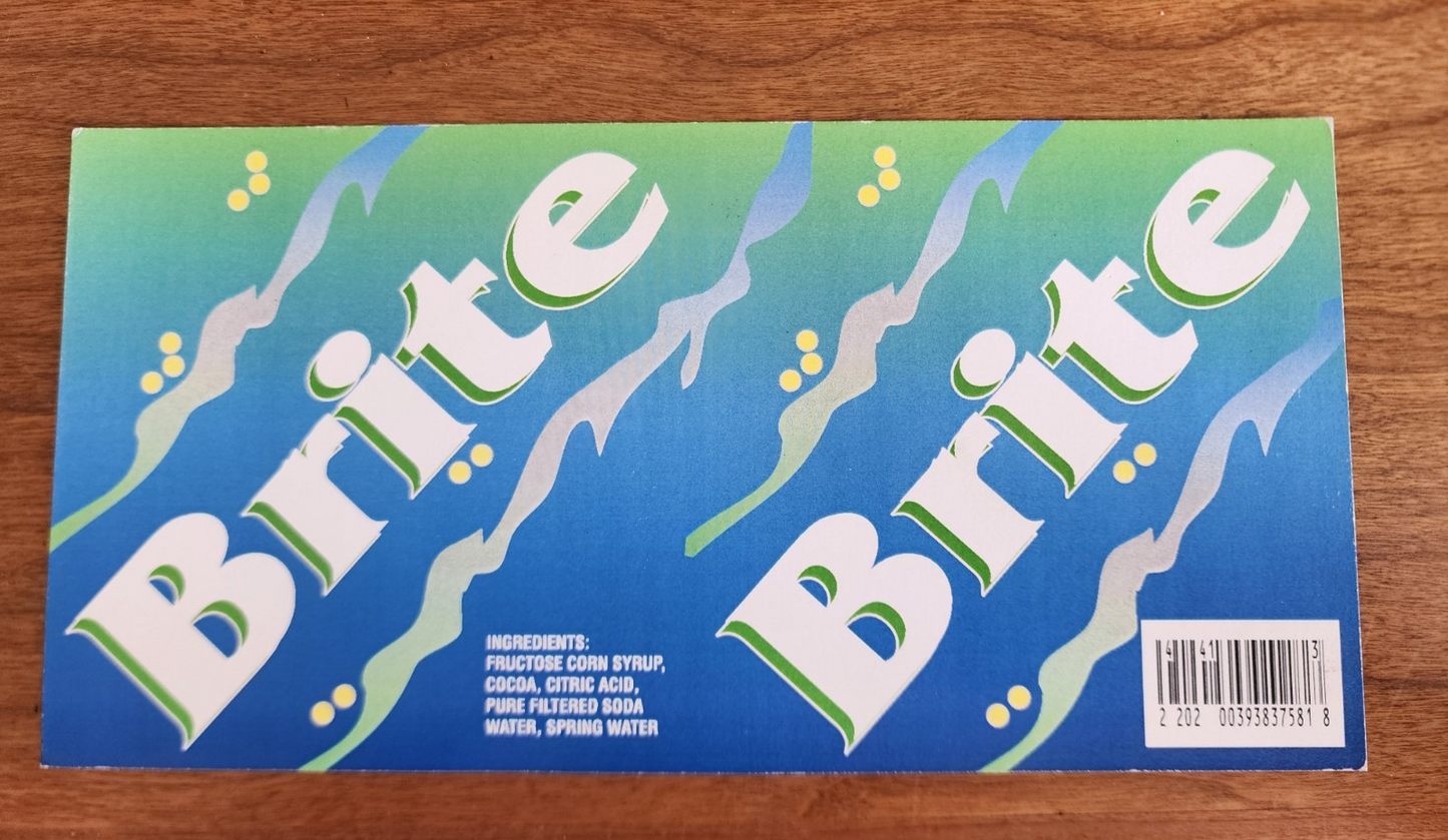 12 Fl Oz Brite Soda Sticker Prop