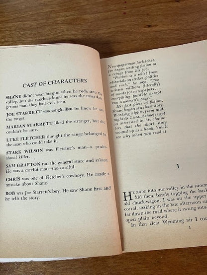 SHANE by Jeck Schaefer