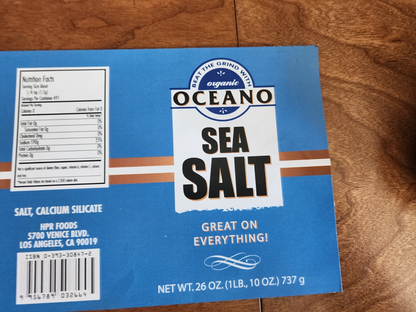 Organic Oceano Sea Salt Sticker Prop