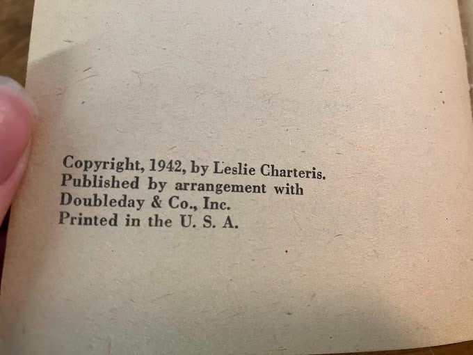 Vtg Paperback - The Saint Goes West by Leslie Charteris