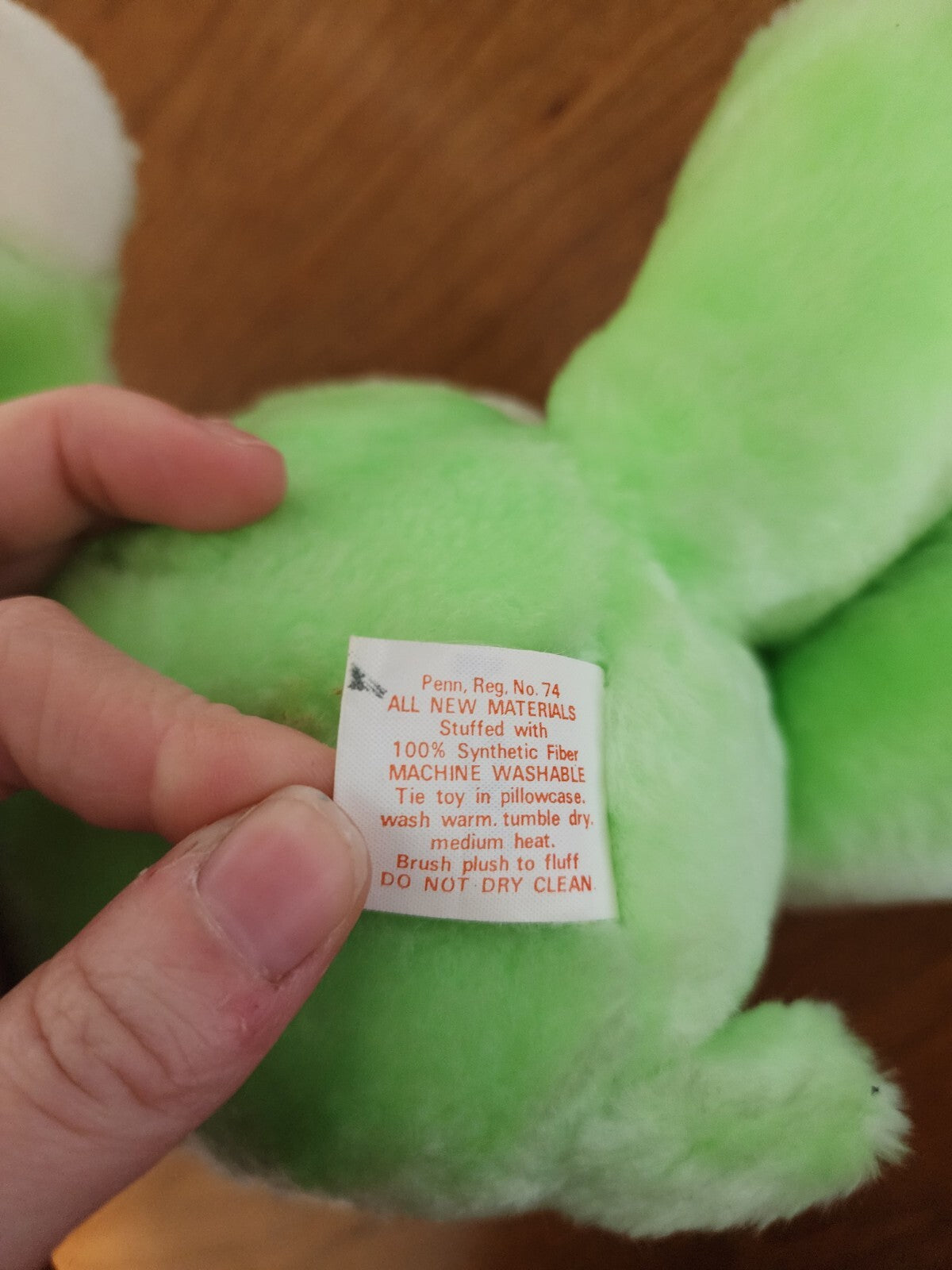 Vtg Care Bear 1980’s Light Green Good Luck Shamrock 13”
