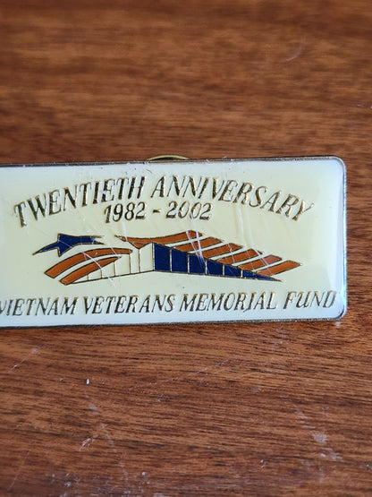 Twentieth Anniversary (1982-2002) Vietnam Veterans Memorial Fund Pin