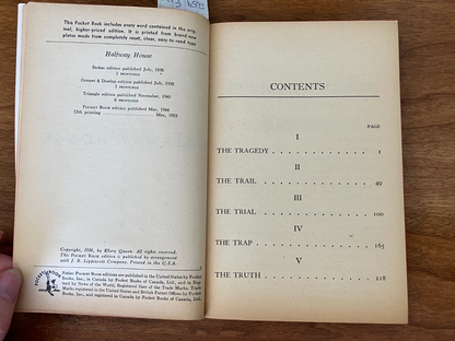 Vintage Paperback - HALFWAY HOUSE by Ellery Queen