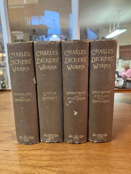 Charles Dickens' Works - Edition Late 1800's - lot of 4