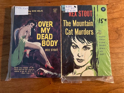 Vintage Paperbacks - Rex Stout - Lot of 2