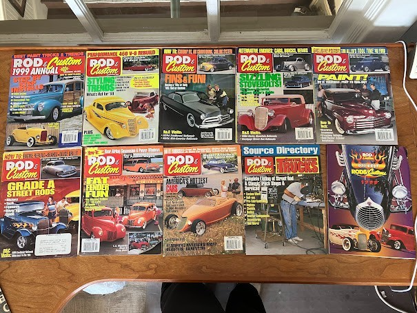Rod & Custom Magazines - Lot of 10 - Year 1999