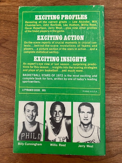 Vtg Paperback - Basketball Stars Of 1972 by Louis Sabin