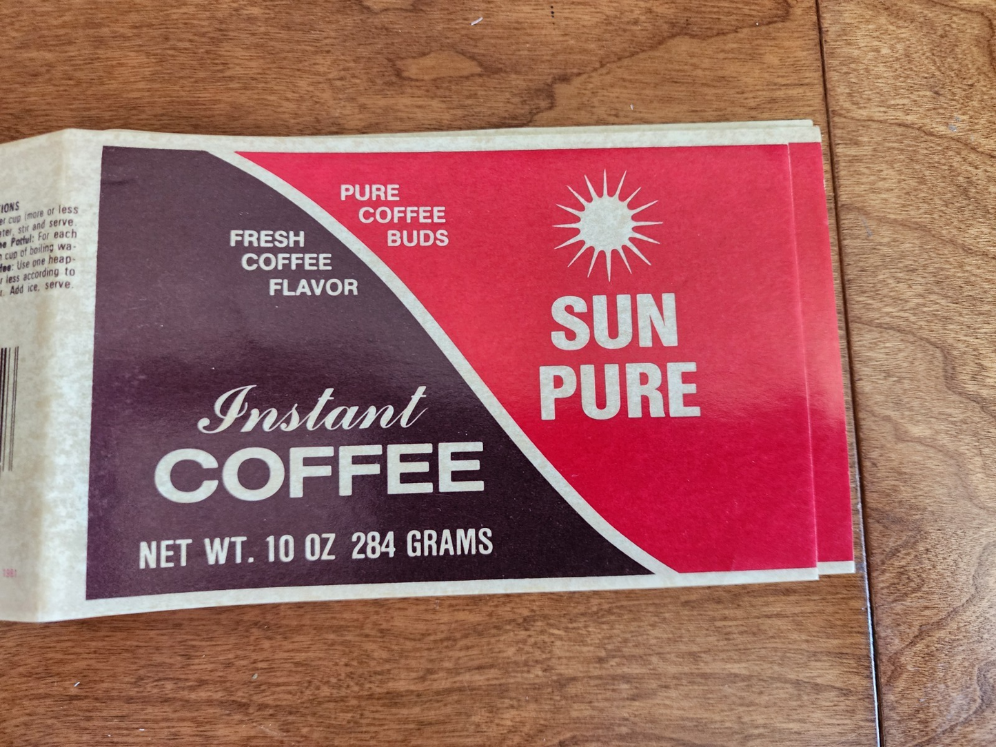 Lot of 3 instant Coffee Sticker Prop