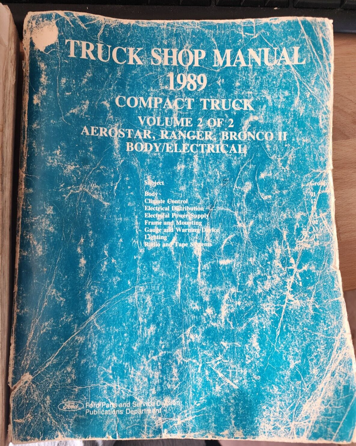 1989 Ford Compact Truck Factory Shop Service Repair Manual Set of 2