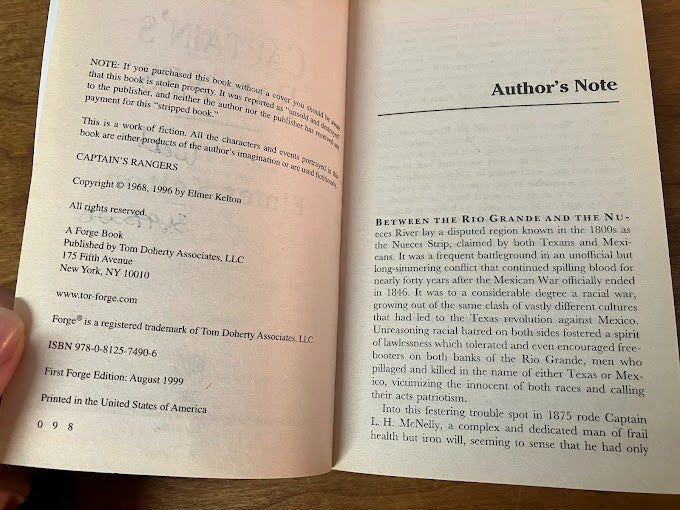 Captain's Rangers by Elmer Kelton