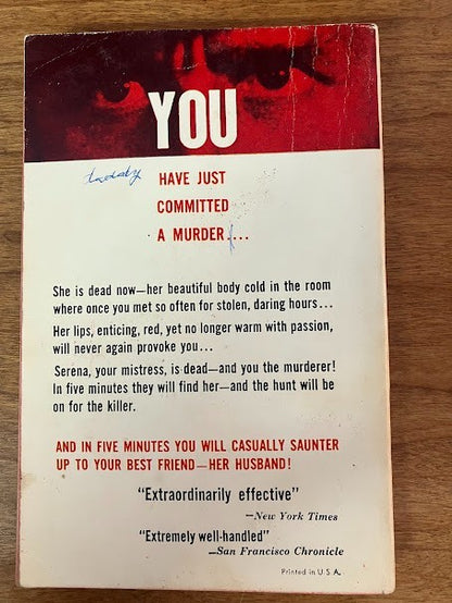 Vtg Paperback - MURDER MY LOVE by EDWARD ATIYAH