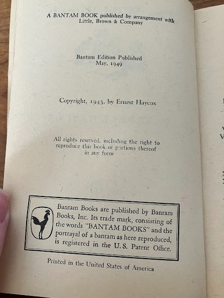 Vintage Paperbacks - Ernest Haycox - A Bantam Book - Lot Of 3