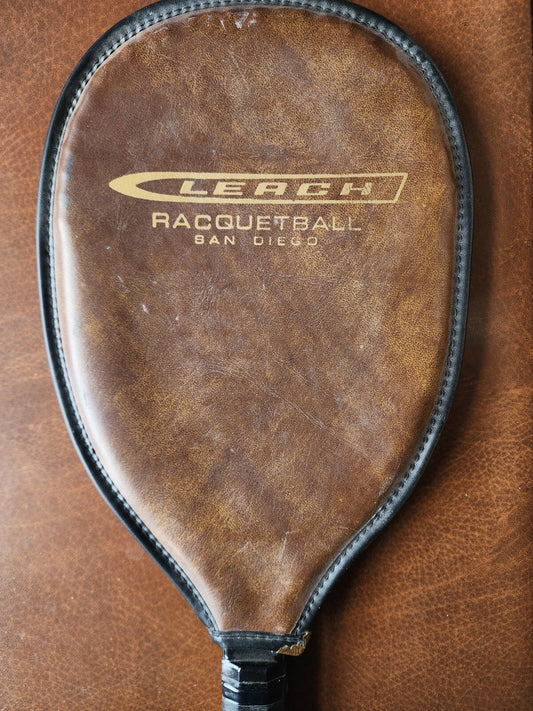 Vintage Leach Marty Hogan Raquetball Racket With Case