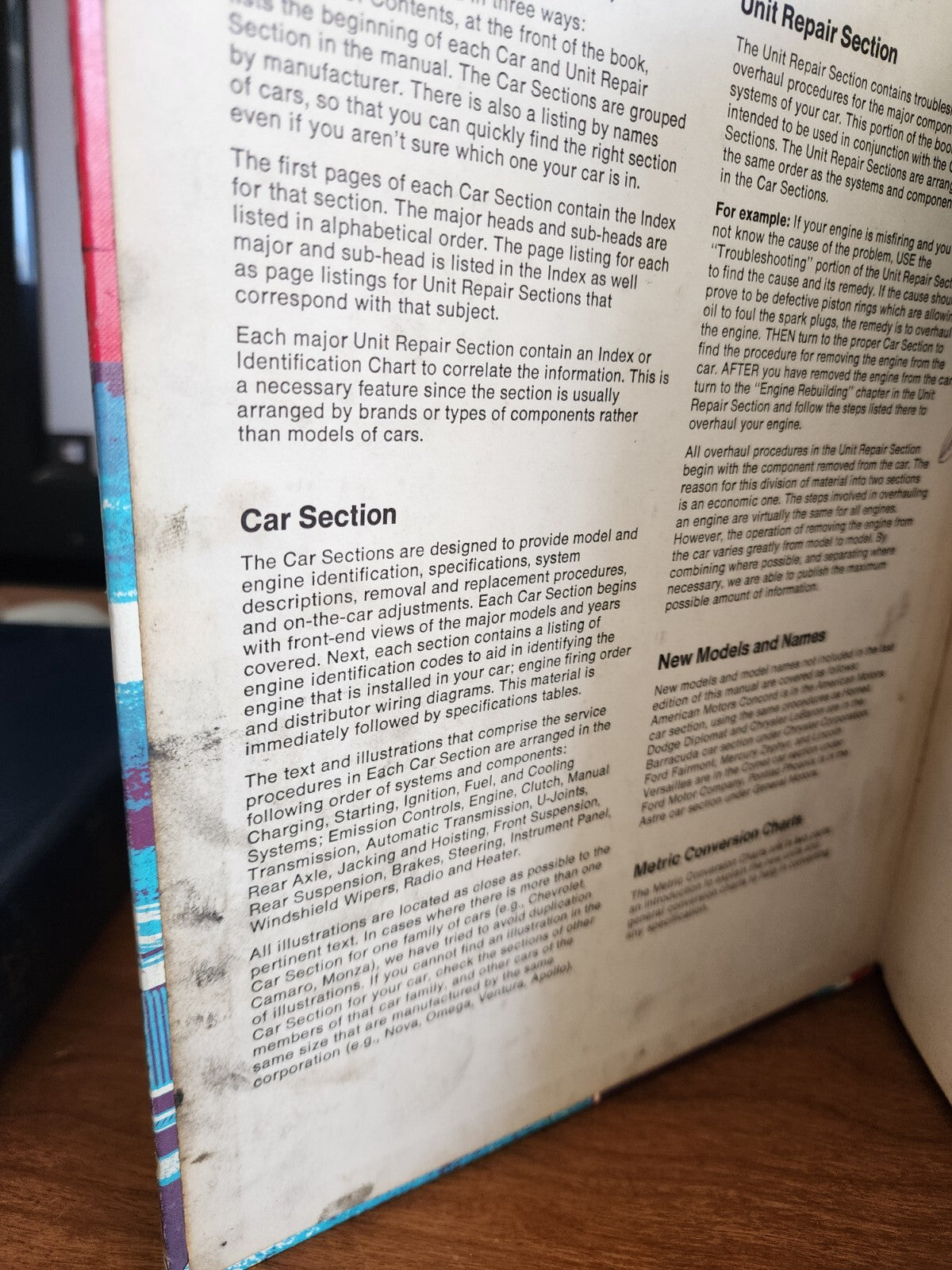 Vtg Chilton's Auto Repair Manual 1978 "American cars from 71 - 78" HC