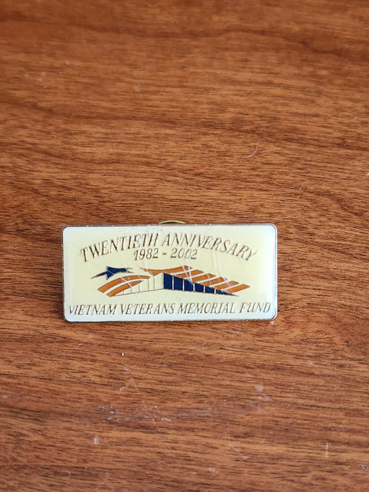 Twentieth Anniversary (1982-2002) Vietnam Veterans Memorial Fund Pin