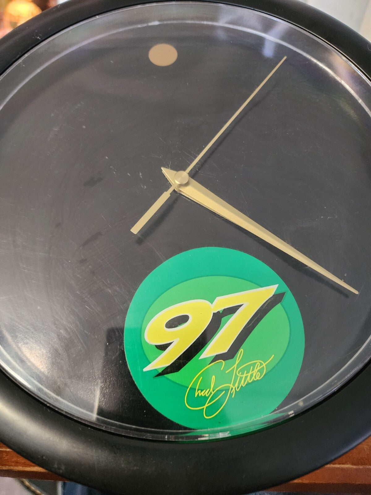97 Chad Little Nascar Racing Clock