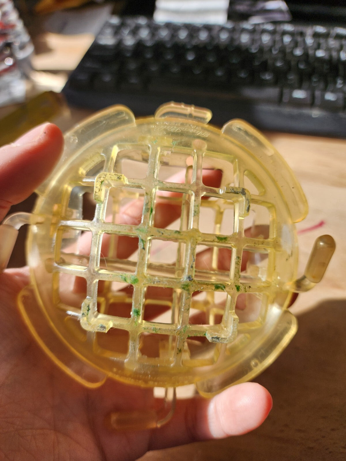 Vintage Plastic Flower Frog Cage Style