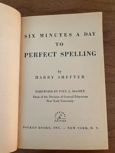 Cardinal Edition Books - Words of Power / Perfect Spelling (lot of 2)
