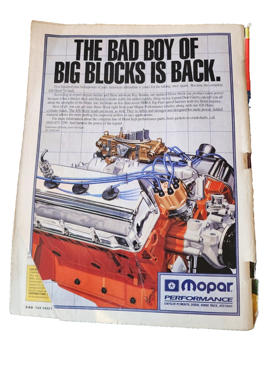 Back Issue of Car Craft Magazine July 1994