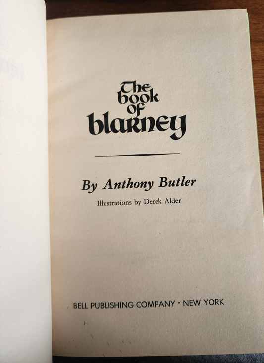 The Book Of Blarney By Anthony Butler