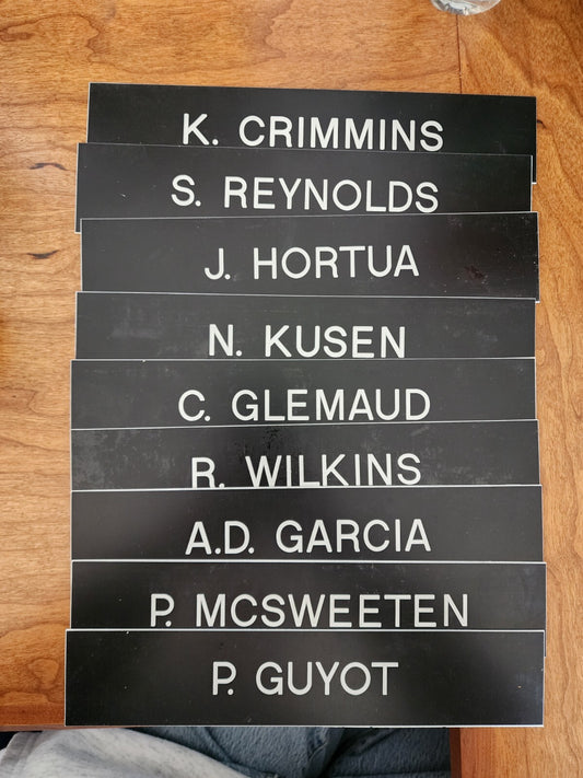 9 Pcs Office Name Tags Film Prop