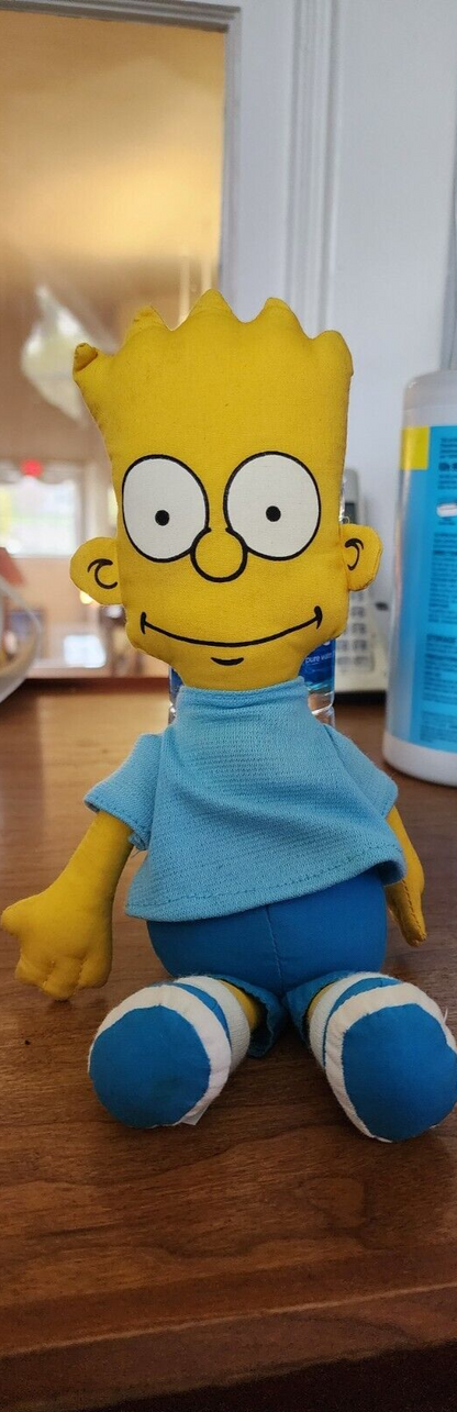 Vtg Bart Simpson Doll Plush 1990 Matt Groening Cartoon