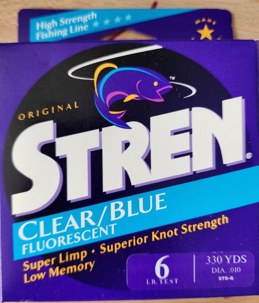 Stren Original 17lb 330yd Clear/Blue/Fluorescent Made In U.S.A