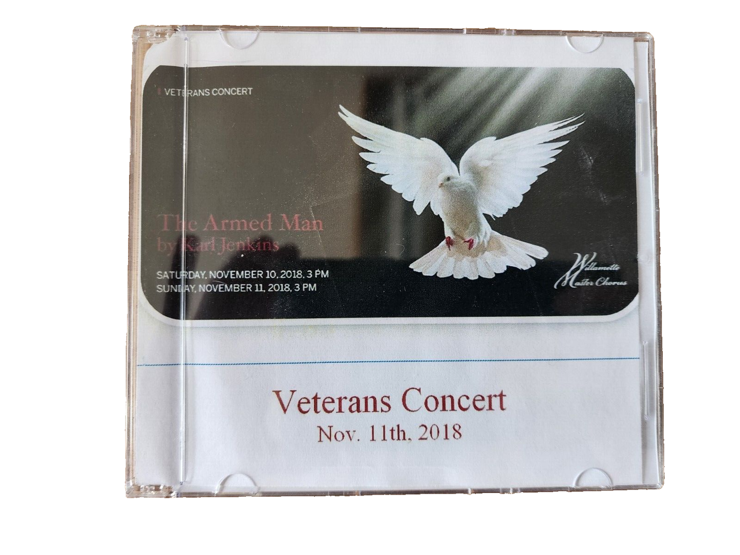 veterans concert the armed man november 11 2018 CD