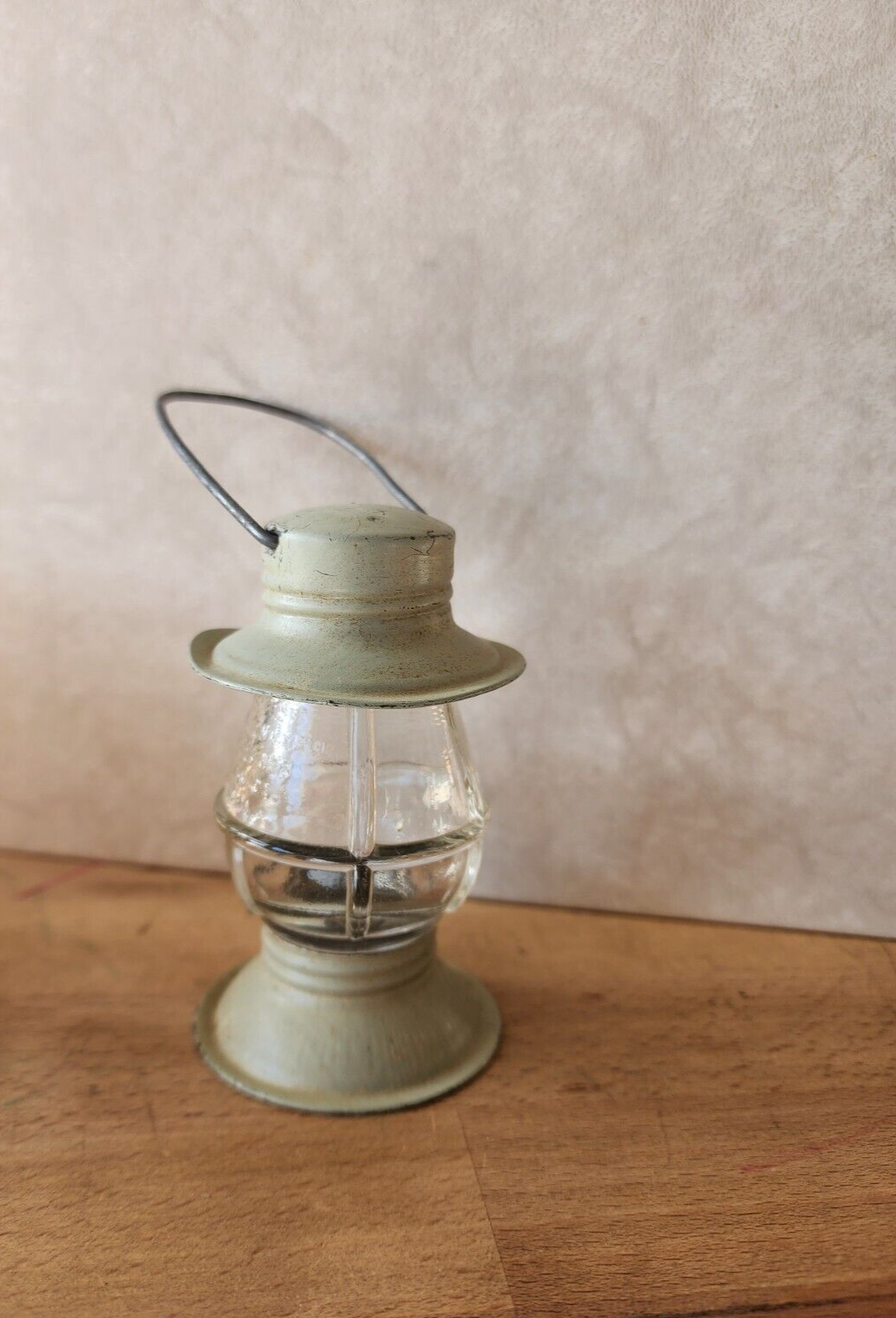 Light Green Avor Lantern Candy Container - Vintage