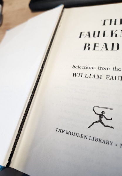THE WILLIAM FAULKNER READER 1961 The Modern Library HC (b15)
