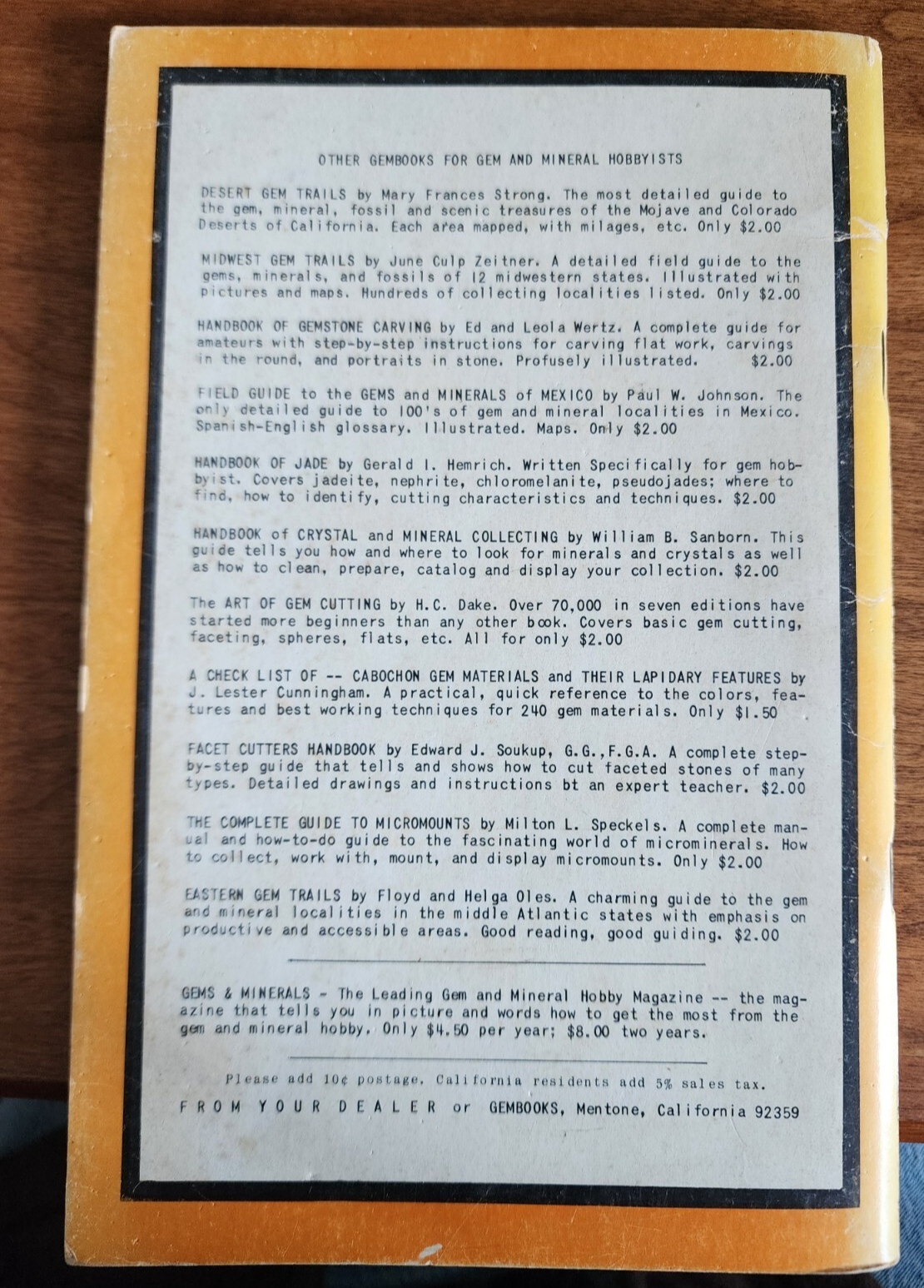 Handbook of Crystal and Mineral Collecting by William B. Sanborn