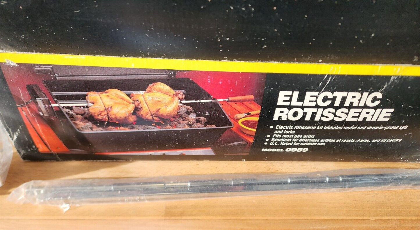 Sunbeam Rotisserie Model 0989 Fits Most Gas Grills New Unused