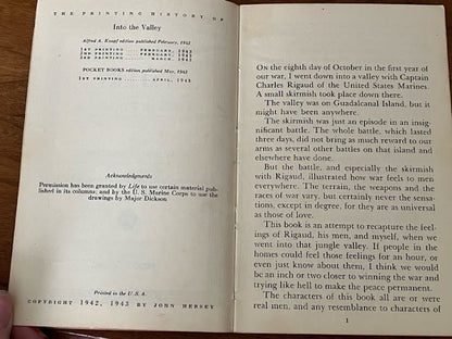 Into the Valley by John Hersey