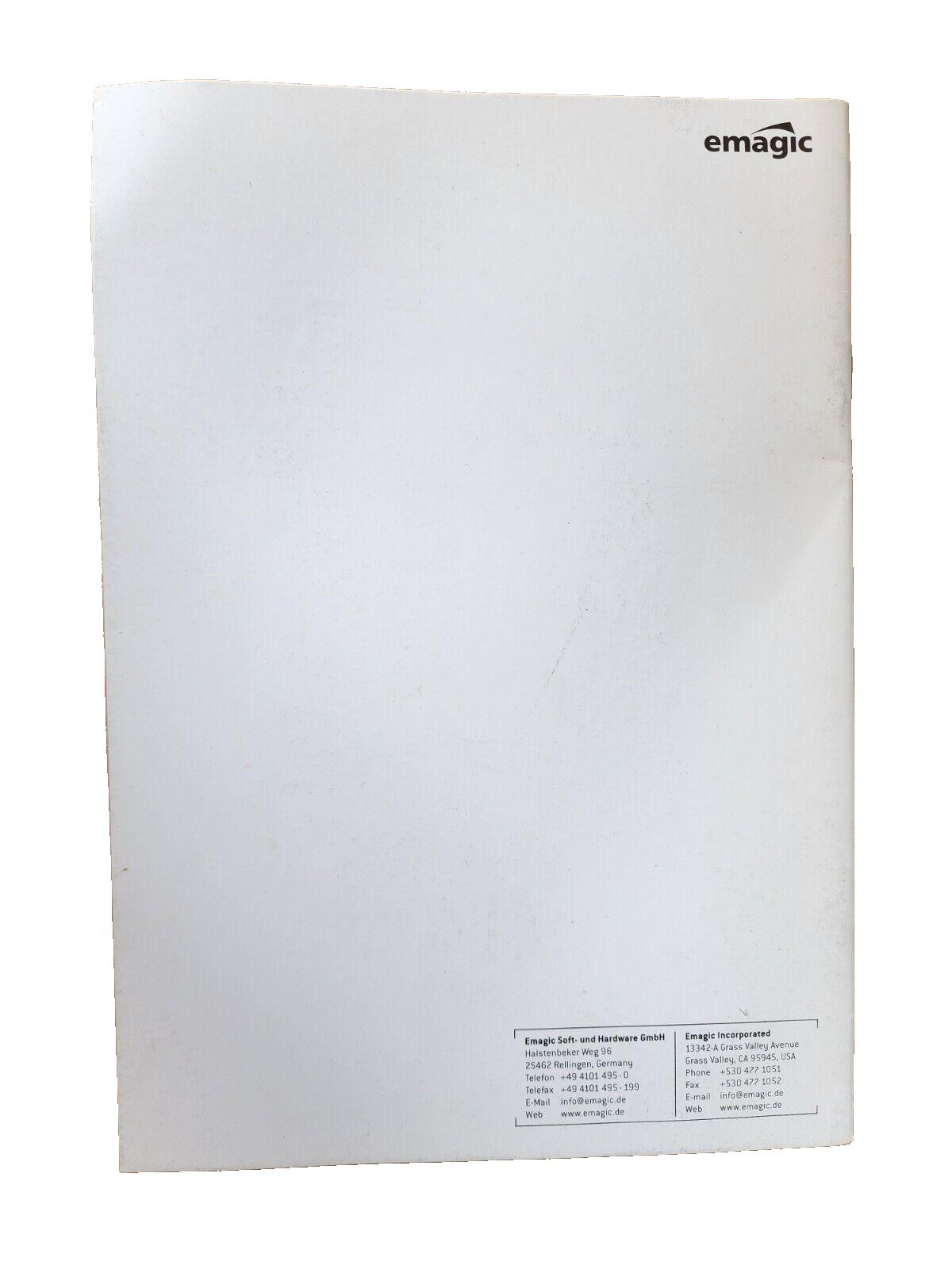 Emagic evp 73 Software Instruments Vintage Owner's Manual